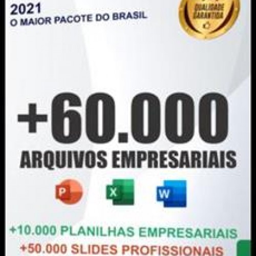 Mega Pacote Empresarial: +10.000 Planilhas, +50.000 Slides e +4.000 Doc’s